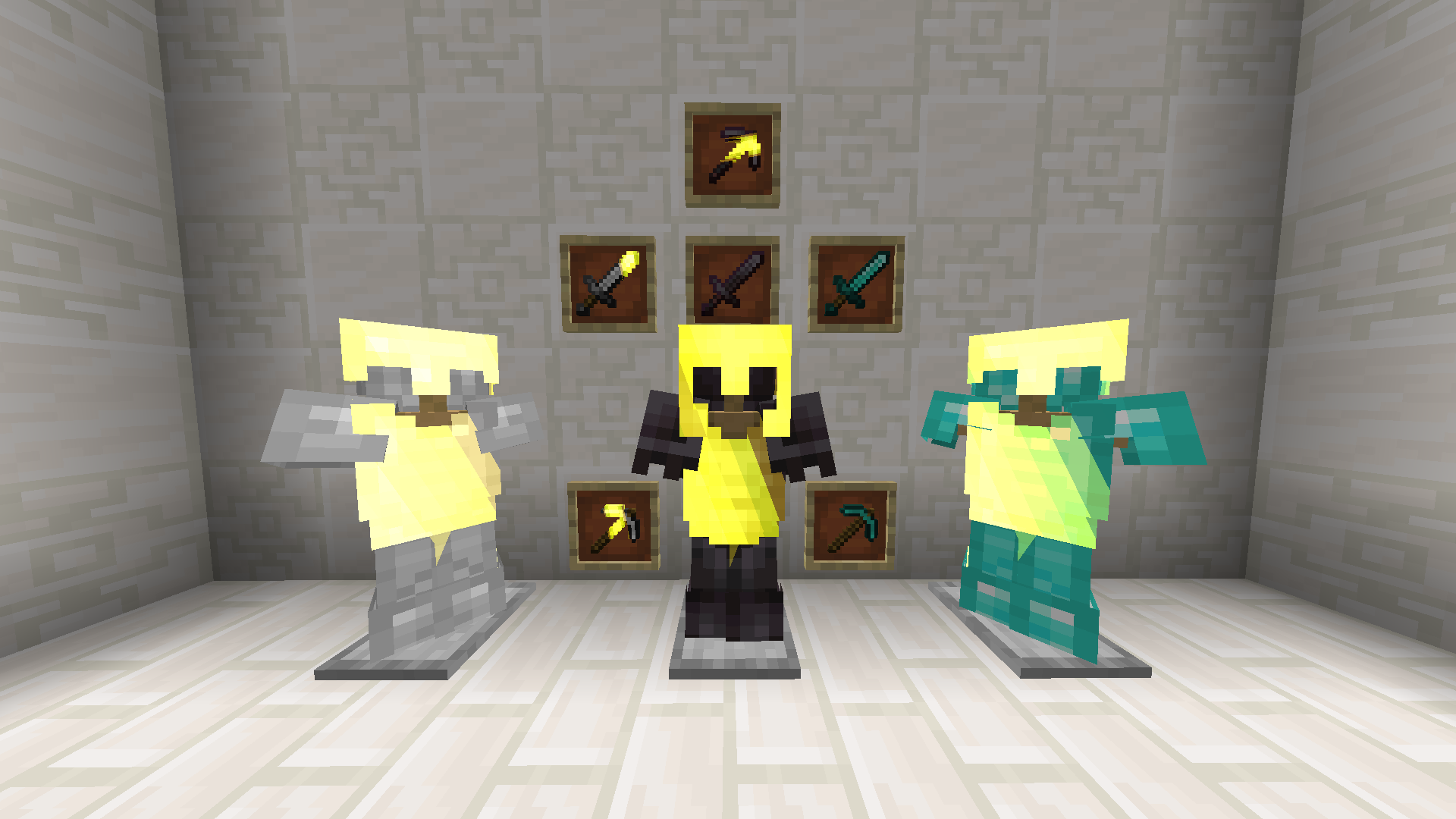 Changes the enchantment glint to yellow.