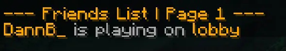 Friends List Command - With Server Showcase