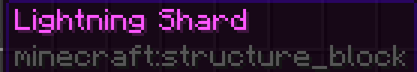 Lightning shard technical item