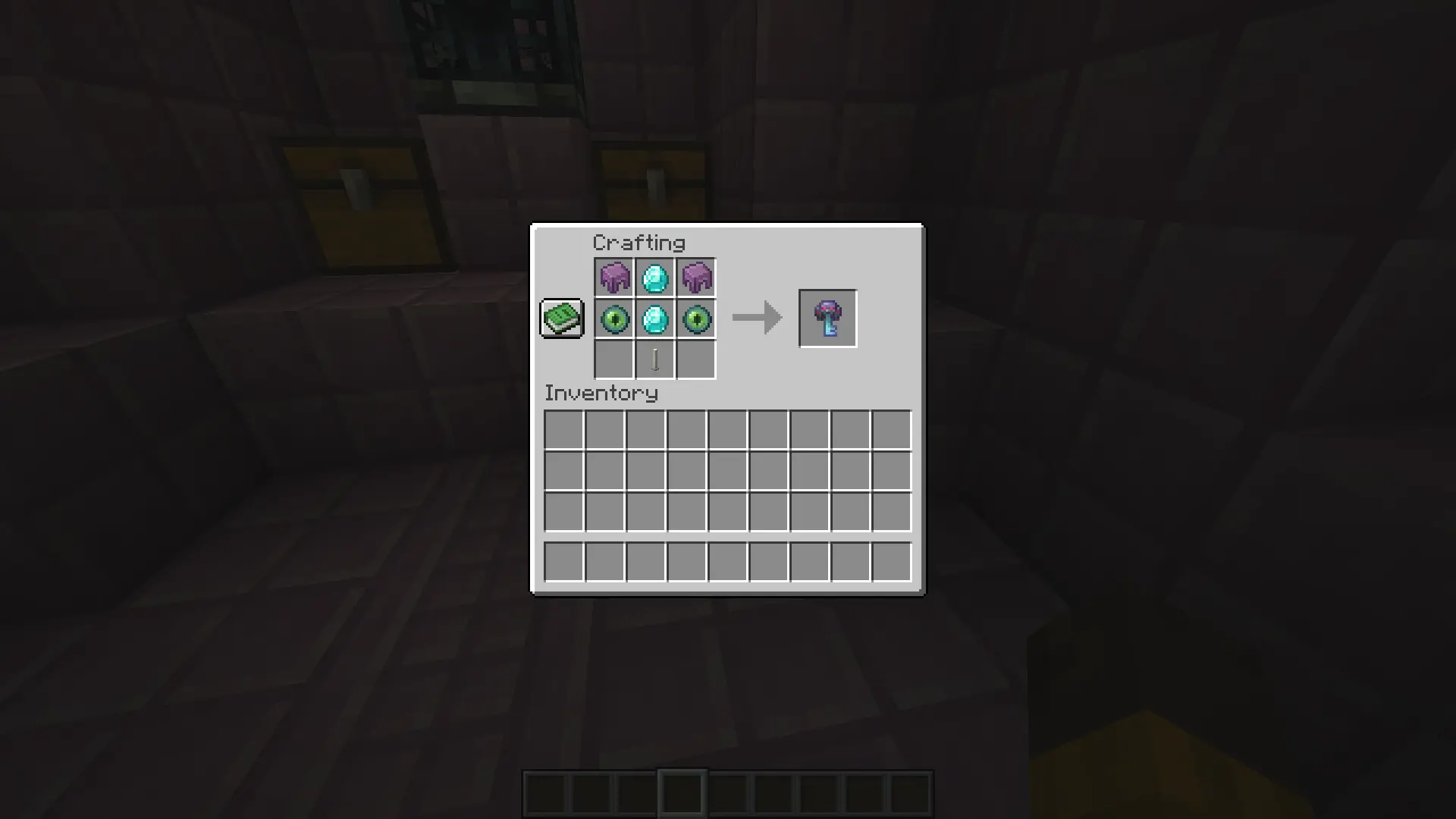 Crafting recipe for End Ship Vault Key