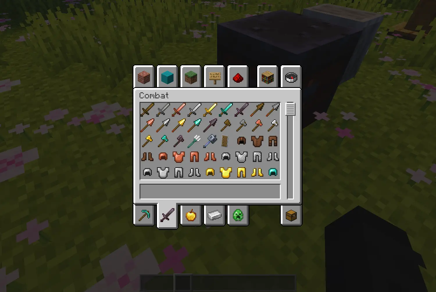 Items menu