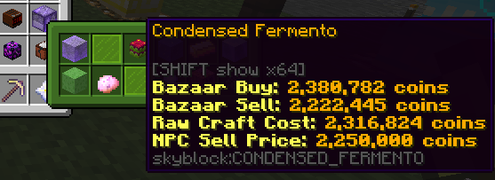 skyblockId on compactorItems