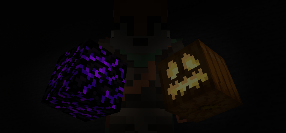 An example of only glowing parts being emissive