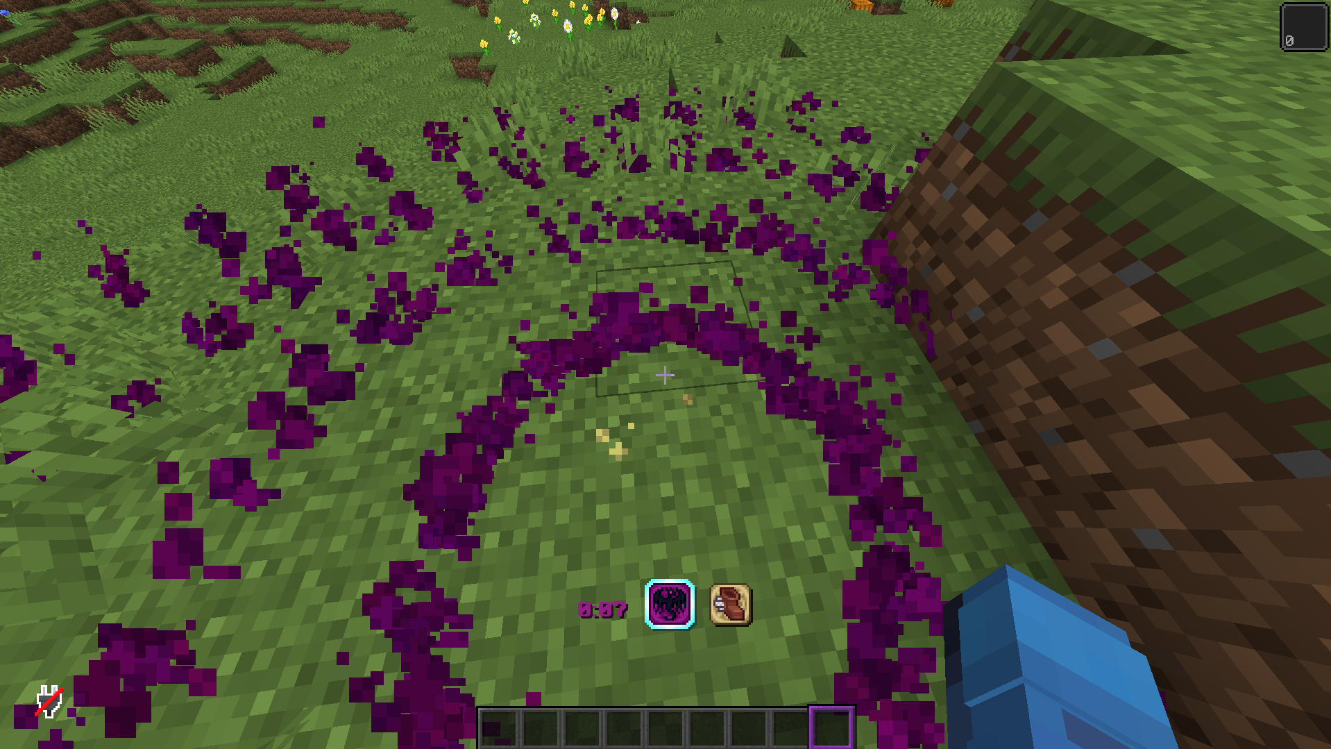 Shows the effect icons + Particles