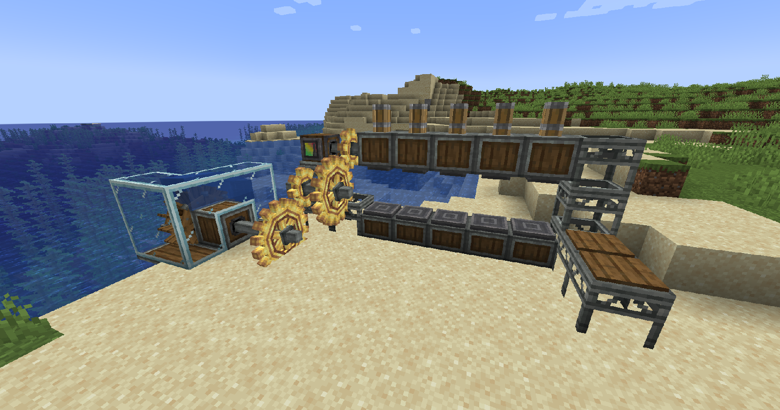 5 presses one waterwheel