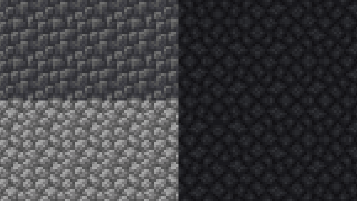 Cobbled bedrock with other cobbled blocks