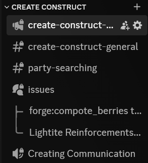 Create Category on the discord server