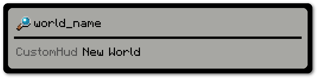 variable name - world name