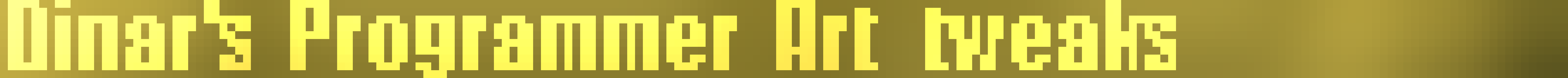 Dinar's Programmer Art tweaks logo