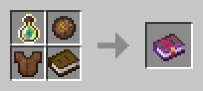 Recipe: Bottle o' Enchanting, Fire Charge, Leather Tunic, Book, to craft Fire Protection 1