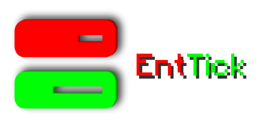 Logo for the mod, red server computer and green server computer depicting the tick timeline