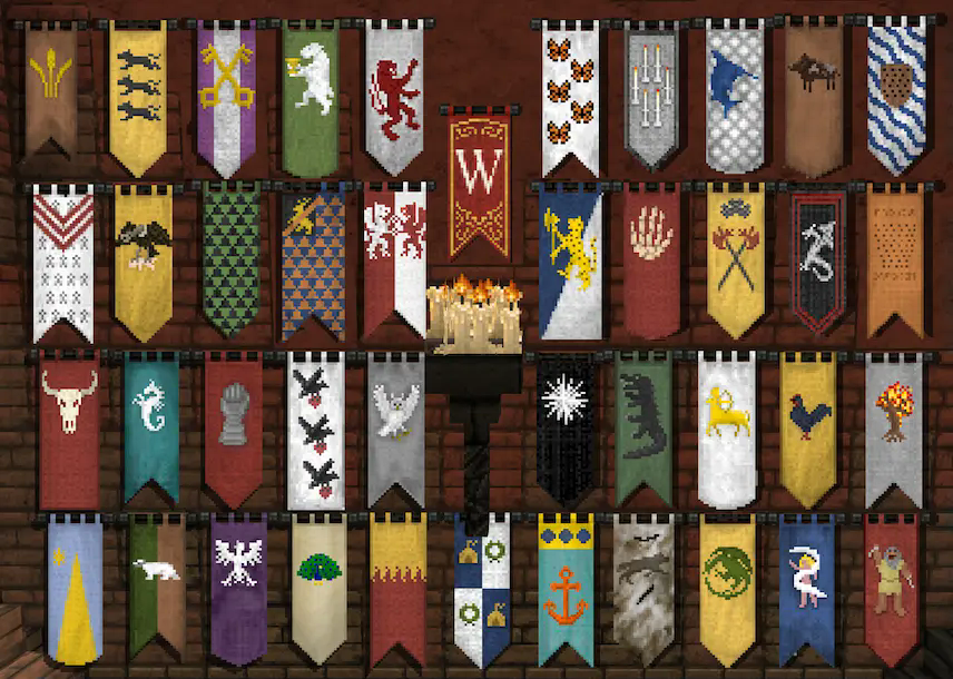 A small selection of banners available in the mod