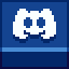 a 32x32 pixelart redition of the Discord logo