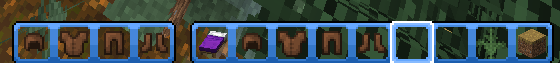 Hotbar preview with uku's armor HUD