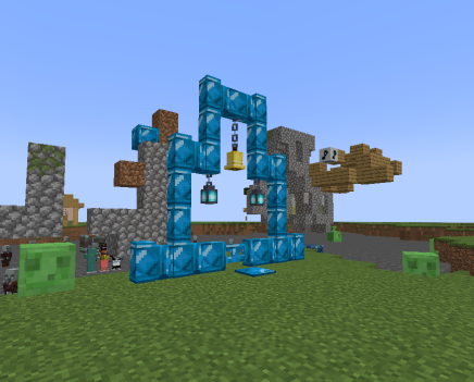 A structure using the new blocks