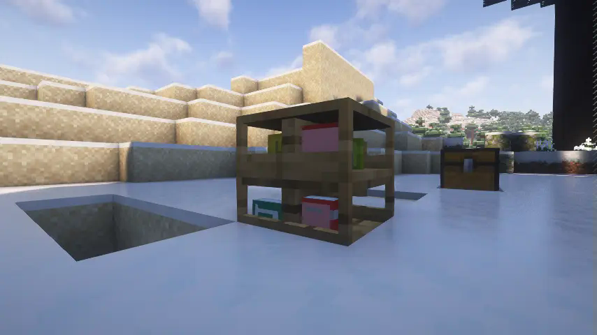 bookshelf with two side
