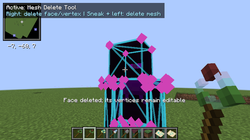 Deleted a face
