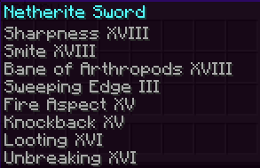 Netherite Sword Image