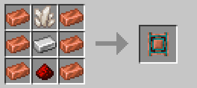Recipe: 6 copper ingots, 1 iron ingot, 1 nether quartz, and 1 redstone dust crafts 1 variable maglev rail