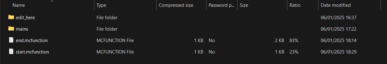 List of files in "Camera"