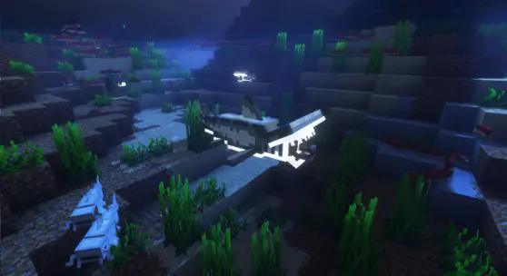 Glowing shork...
