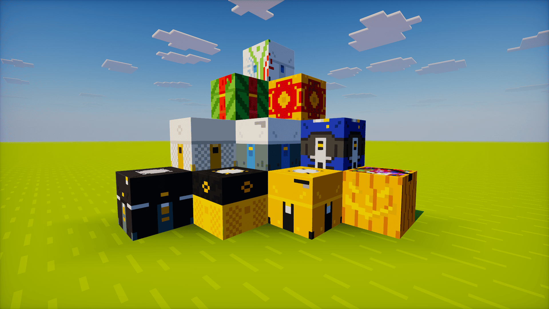 showcase of the textures