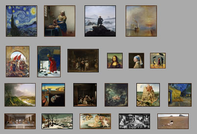 A photograph showing which pictures are included.