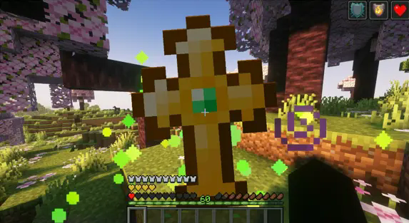 The item being used in-game.