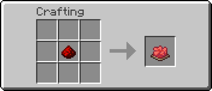 craft redstone dust into red dye