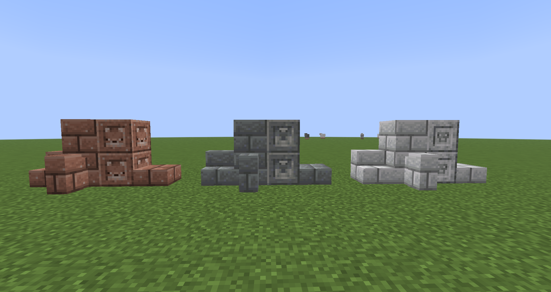 Granite, Andesite, Diorite