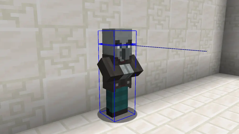 Changes the hitbox color to blue