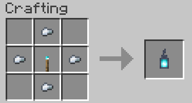 4 iron nuggets around a soul torch ->soul lantern
