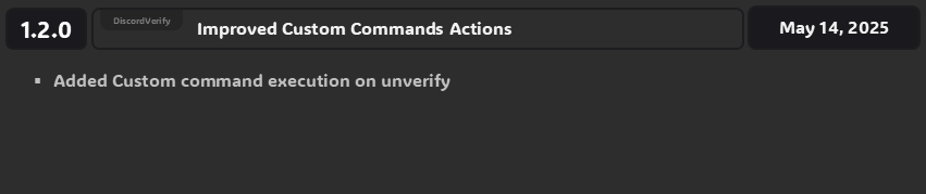 1.2.0 Improved Custom Commands Actions