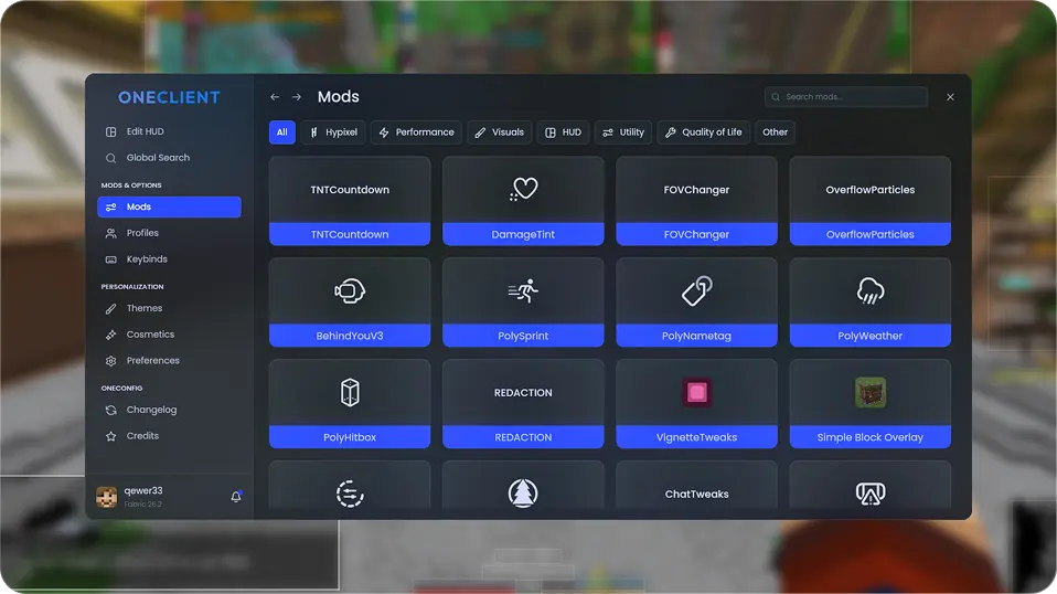 OneClient UI