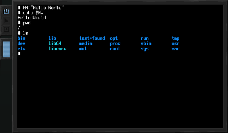 computer interface showcase