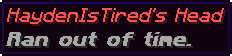Head Item Description Time