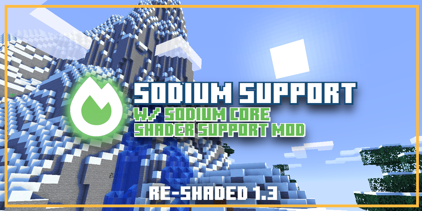v.1.3+ For Sodium Support use Sodium Core Shader Support mod https://modrinth.com/mod/sodium-core-shader-support/versions