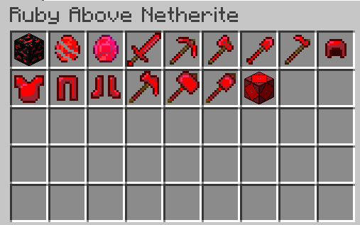 Ruby Above Netherite creative tab