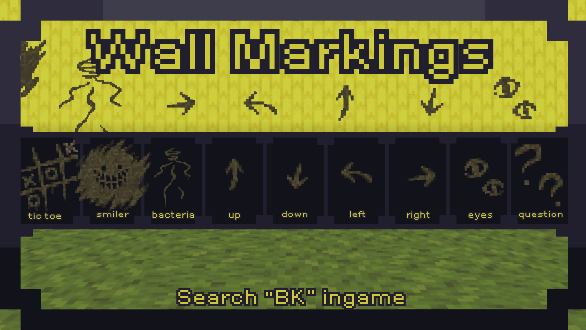a small list of wall markings from the backrooms