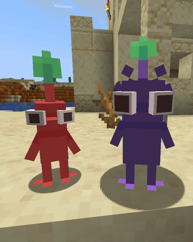 Red and Purple shading