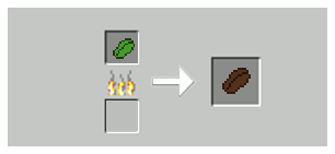 Placing raw coffee in a furnace yields roasted coffee