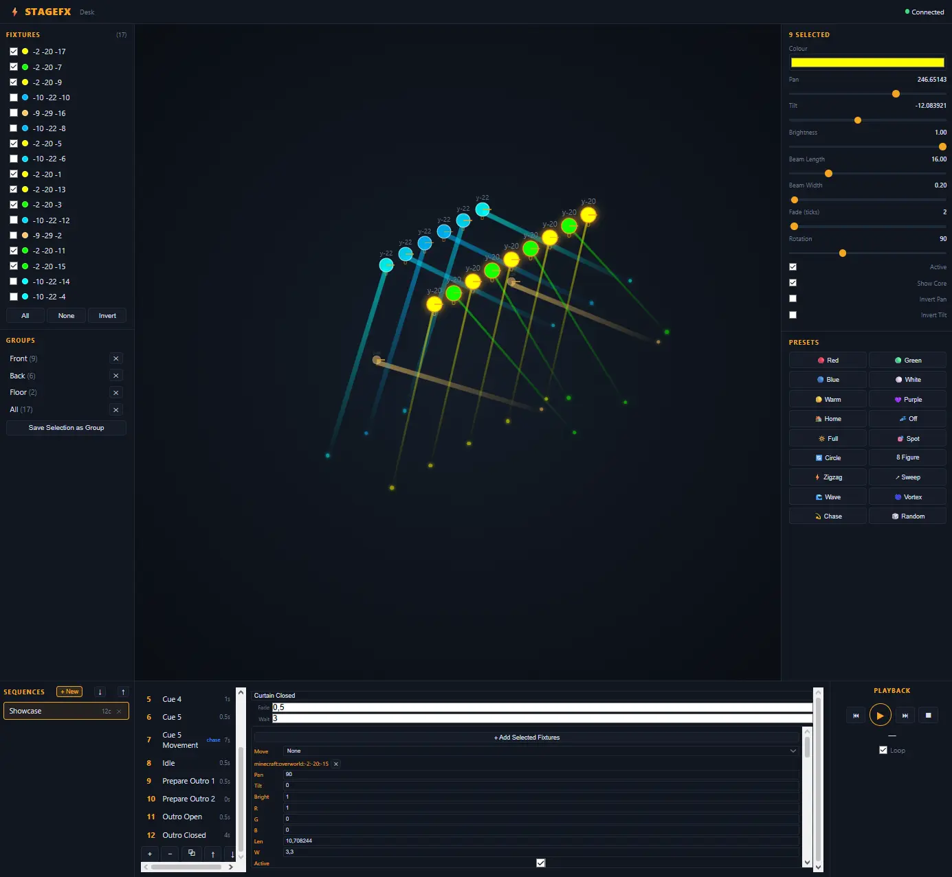 StageFX Desk (Web Dashboard)