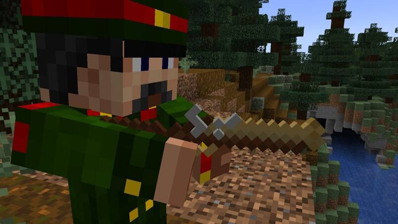 guy holding the blunderbuss