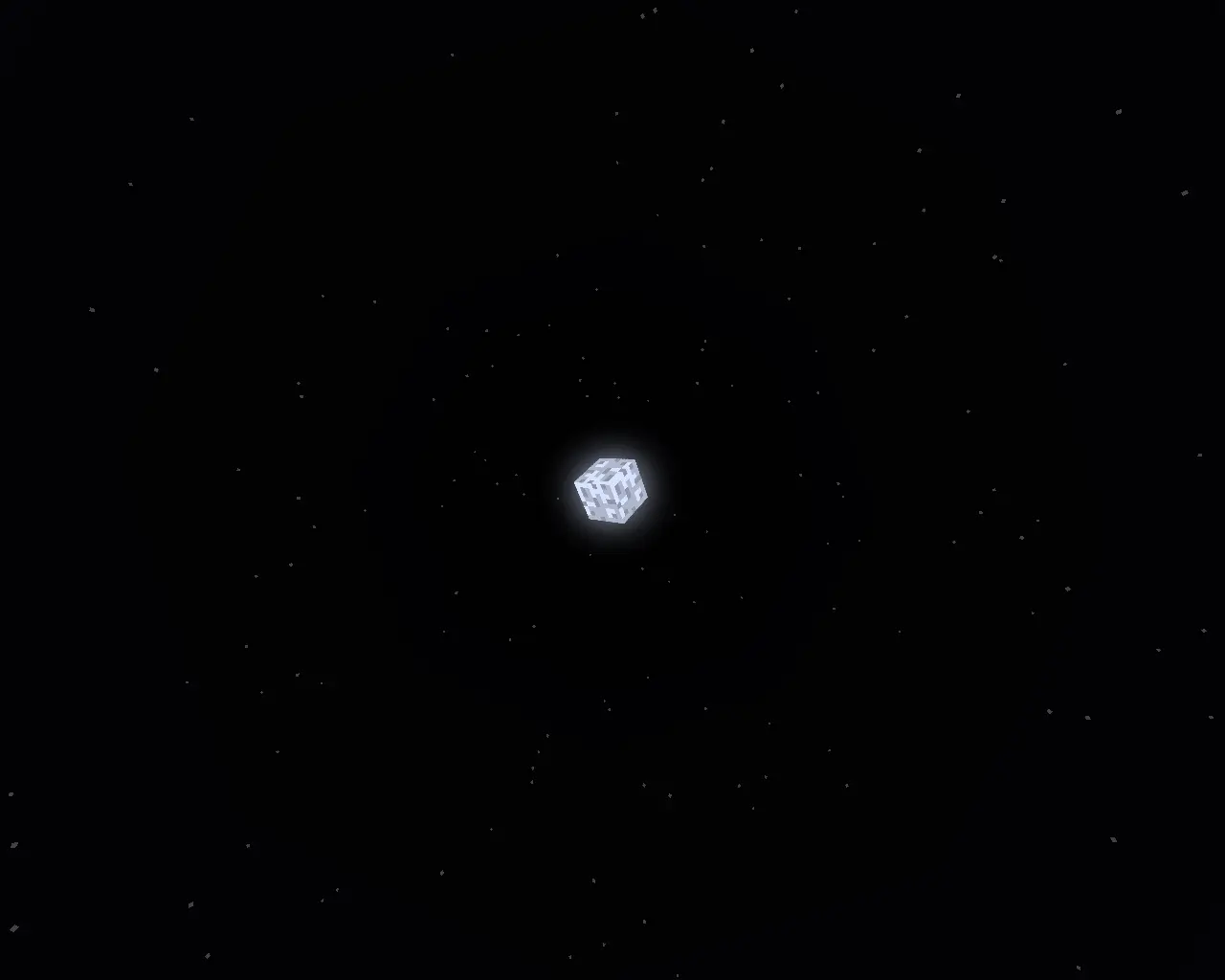 3d moon in night