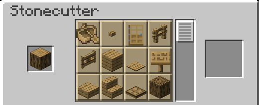 Oak Log in stonecutter