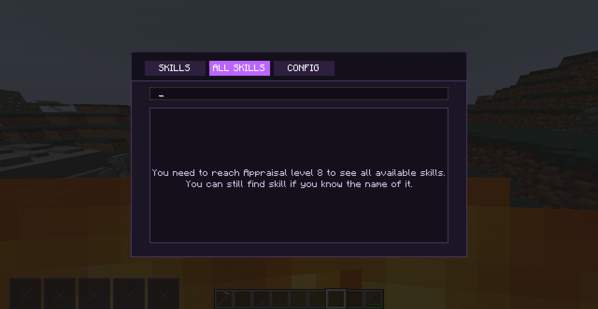 All Skills Tab