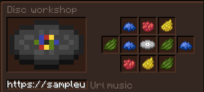 Music disc recipe