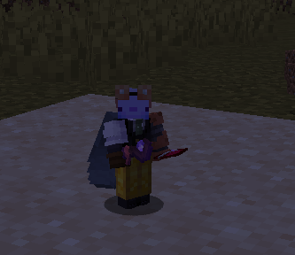 A guy holding the items