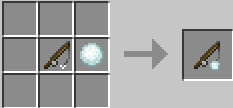 Crafting recipe for snowball on a stick