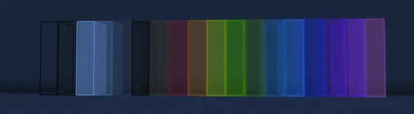 Colored Connected Glass